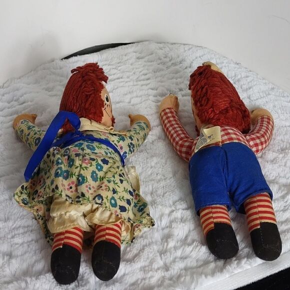 Vtg. Knickerbocker Raggedy Ann & Raggedy Andy Dolls - Picture 7 of 8